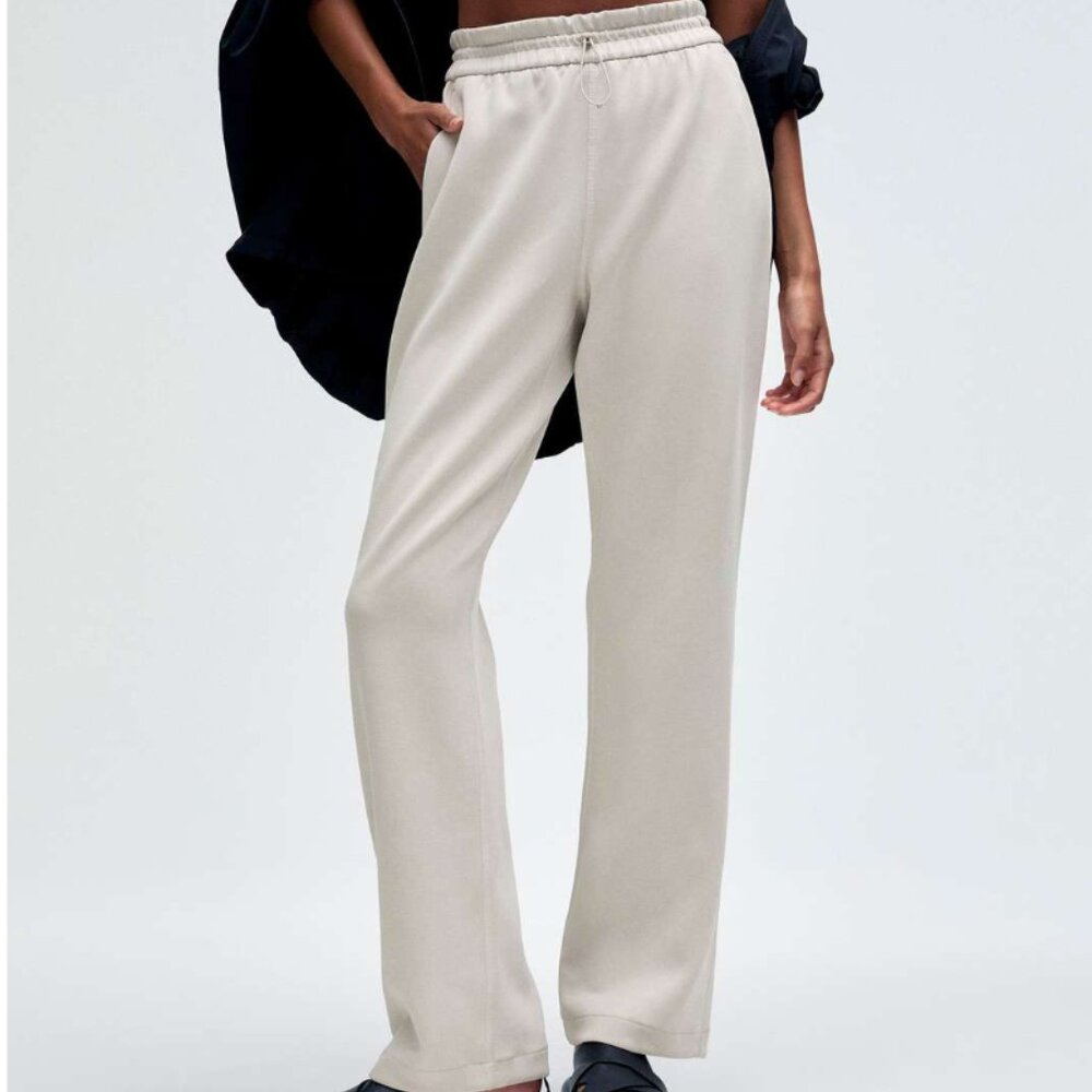 lululemon athletica Women's Cream Straight-Leg Lounge Pants